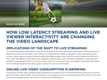Limelight Networks Low Latency Streaming and Live Viewer Interactivity 